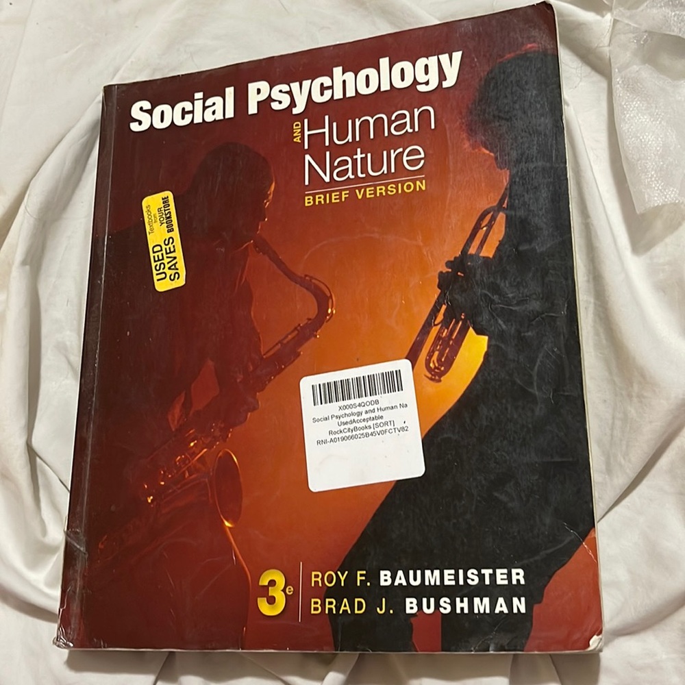 Used Social Psychology and Human Nature textbook